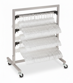 3 Hanger Bar Mobile Collection Rack for Hanger Management