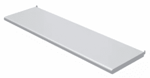 Burnside Silver Bullnose Shelf 48" Wide